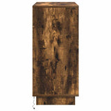 LED Sideboard Smoked Oak 71 x 34.5 x 75 cm Engineered Wood 869654