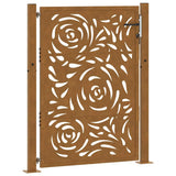 Garden Gate 100x125 cm Weathering Steel Flame Design 4100995