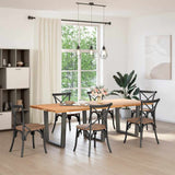 Dining Table Legs V-Shape 3 pcs Anthracite 80x cm Steel 4012666