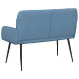 2 Seater Sofa with Metal Legs 2-Seater Blue Corduroy Fabric 42051046