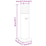 Outdoor Floor Lamps with Sensors 3pcs Black 50 cm Aluminium 4006400