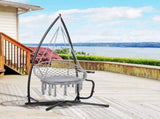 Hammock Chair Stand Only Construction Heavy Duty Metal C-Stand for Hanging Hammock Chair Porch Swing T3398P314150