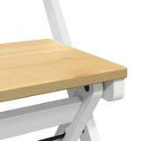 5 Piece Butterfly Dining Set Corona Foldable White Pinewood 3295717