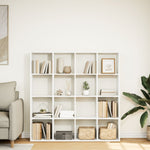 Book Cabinet White 137.5x29x137.5 cm Engineered Wood 3310289