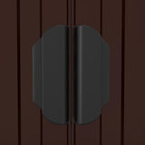 Garden Shed Dark Brown 192x108x223 cm Galvanised Steel 319273