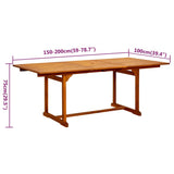 Garden Dining Set Natural wood Solid acacia wood Medium Foldable 3079638