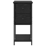Bedside Cabinet 2 pcs Black oak 32 x 42 x 70 cm Engineered wood 871290
