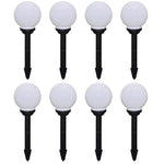 Outdoor Pathway Lamps 8 pcs LED 15 cm with Ground Spike 277114