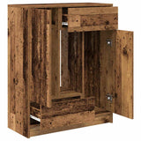 Sideboard with Drawers and Doors Old Wood 73x31x90 cm 861857