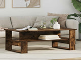 Coffee Table Smoked Oak 90 x 50 x 40 cm Engineered Wood 8000216