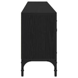 TV Cabinet Black oak 200 x 25 x 44 cm Engineered wood 863677