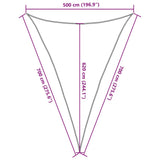 ZNTS Sunshade Sail 160 g/m² Anthracite 5x7x7 m HDPE 311099