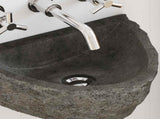 Wall-mounted Basin Grey 37 x 30 x 12 cm River Stone 4103951