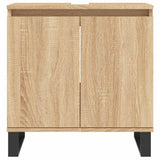 Bathroom Cabinet Sonoma Oak 58x33x60 cm Engineered Wood 831591