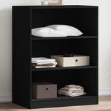 Wardrobe Black Engineered wood Compact Wardrobe Rectangular 840822