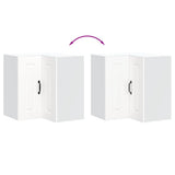 Kitchen Wall Corner Cabinet Kalmar White Engineered Wood 853617