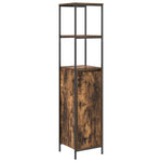 ZNTS 2-Piece Bathroom Furniture Set in Smoked Oak Engineered Wood 3328376