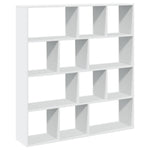 Book Cabinet White 132x29x141.5 cm Engineered Wood 3310307