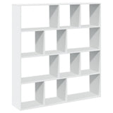 Book Cabinet White 132x29x141.5 cm Engineered Wood 3310307