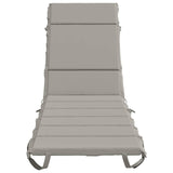 Sunlounger Cushion GEMERT 100% Polyester Grey 200 x 60 x 3 cm 948519
