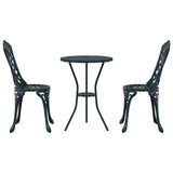 Garden Bistro Set 3 pcs Green Aluminium 42002393