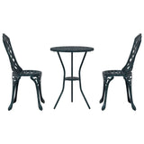 Garden Bistro Set 3 pcs Green Aluminium 42002393