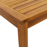 Garden Table Natural Wood Solid Acacia Wood Medium Durable 319718