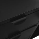 Sideboard Black Steel, tempered glass Medium Sideboard 336076