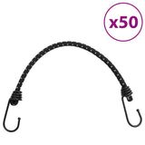 Bungee Cords with Reflective Strips and Hooks 50 pcs 46 cm 4008147