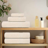 Sauna Towels "FROGN" 4 pcs Cream 80x200 cm 360 gsm 137008