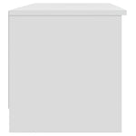 TV Cabinet White 102x35.5x36.5 cm Engineered Wood 811367