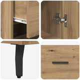 Highboard Artisan Oak 34.5 x 34 x 180 cm Engineered Wood 3416015