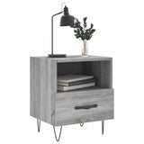 ZNTS Bedside Cabinets 2 pcs Grey Sonoma 40x35x47.5 cm Engineered Wood 827433