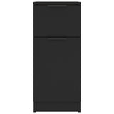 Sideboards 2 pcs Black 30x30x70 cm Engineered Wood 811118
