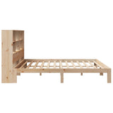 Bookcase Bed without Mattress 180x200 cm Super King Solid Wood Pine 3322568