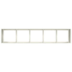 ZNTS Planter White 200x40x40 cm Cold-rolled Steel 860683