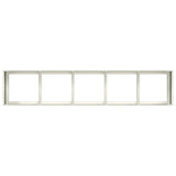 ZNTS Planter White 200x40x40 cm Cold-rolled Steel 860683