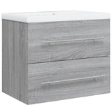 Sink Cabinet with Built-in Basin Grey Sonoma Engineered Wood 3120180