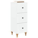Drawer Cabinet White 33 x 34.5 x 90 cm Engineered Wood 894155