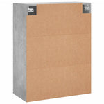Wall Mounted Cabinets 2 pcs Concrete Grey Engineered Wood 3197893