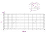 Gabion with 3.5 mm Wire and 10x10 cm Mesh 100x20x50 cm 3463076