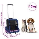 Foldable Multipurpose Pet Trolley Blue 170193