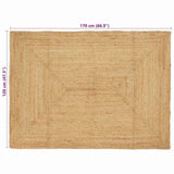 Area Rugs Natural 120 x 170 cm Jute 42010395