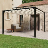 Gazebo with Louvered Roof 3x3 m Cream Fabric and Aluminium 313924