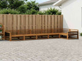Outdoor Sofa Set 6 pcs Natural Solid Acacia Wood 3382602