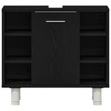 Bathroom Cabinet Black Oak 60 x 32 x 54 cm Engineered Wood 862514