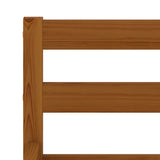 Bed Frame without Mattress Honey Brown Solid Pine Wood 120x200cm 283210