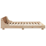 Bed Frame without Mattress 120x190 cm Small Double Solid Wood Pine 850746