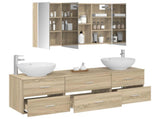 Bathroom Furniture Set 4 pcs Sonoma Oak 3406945