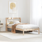 Bed Frame without Mattress 75x190 cm Small Single Solid Wood Pine 3306525